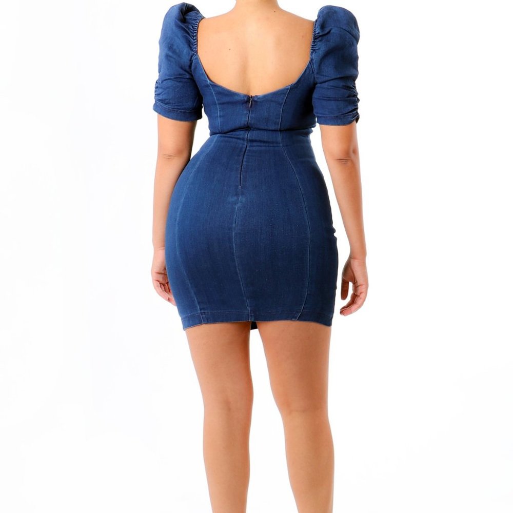 FORBIDDEN DENIM DRESS - Picture 2 of 3